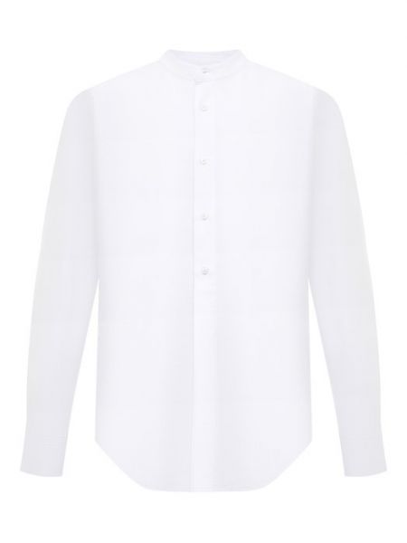 Белая хлопковая льняная рубашка Dirk Bikkembergs