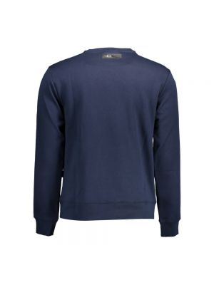 Sweter z nadrukiem Plein Sport niebieski