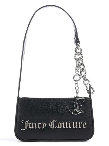 Кожаная сумка через плечо из искусственной кожи Juicy Couture черная