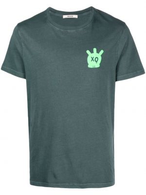 Kokvilnas t-krekls Zadig&voltaire zaļš