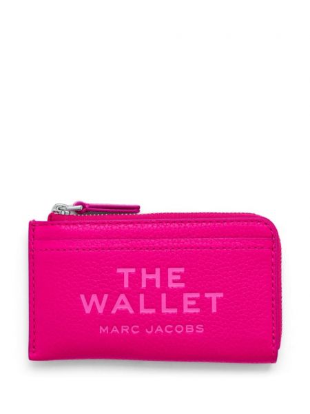 Iš natūralios odos piniginė Marc Jacobs rožinė