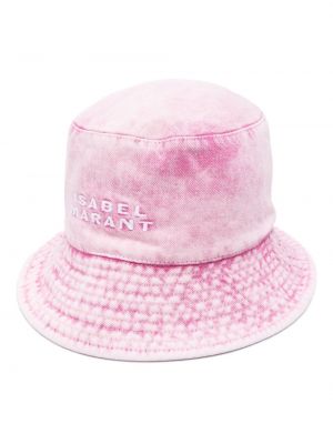 Siuvinėtas kepurė Isabel Marant rožinė