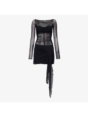 Полупрозрачное платье мини Marina из эластичной ткани Bec & Bridge черный