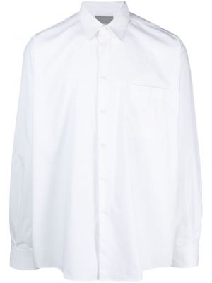 Bavlnená košeľa s potlačou Vtmnts biela