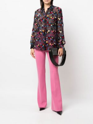Kalhoty Boutique Moschino růžové