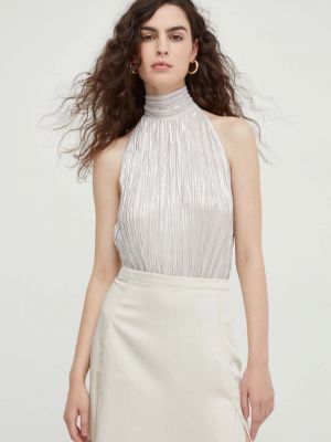 Срібна однотонна блуза Bruuns Bazaar