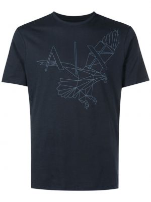 T-shirt Armani Exchange blå