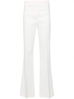 Lněné kalhoty Pinko bílé