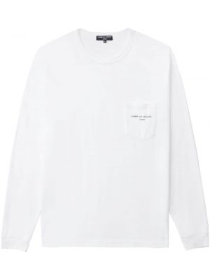 Sweatshirt aus baumwoll mit print Comme Des Garçons Homme weiß