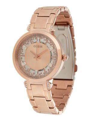 Прозрачни часовници от розово злато Guess розово