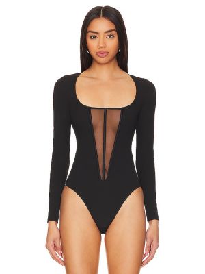 Body a maniche lunghe in jersey Fleur Du Mal nero