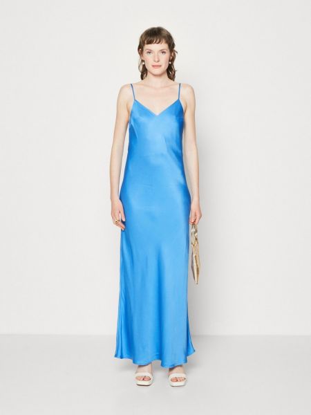 Sukienka wieczorowa Selected Femme niebieska