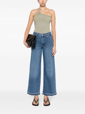Jeansy skinny z wysoką talią slim fit Frame niebieskie