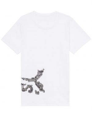 T-shirt aus baumwoll mit print Y's weiß