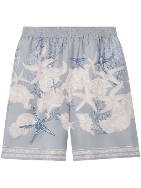 Shorts aus baumwoll mit print Versace