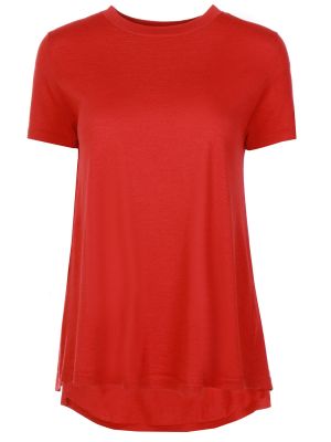 Шерстяная футболка Brunello Cucinelli красная