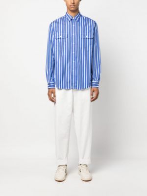 Taškuotas raštuotas polo marškinėliai su lankeliu Polo Ralph Lauren mėlyna