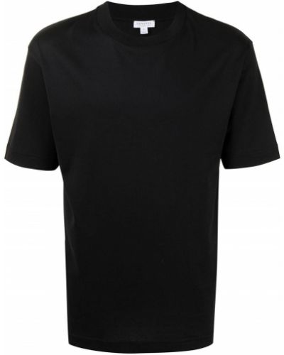 T-shirt à col montant Sunspel noir