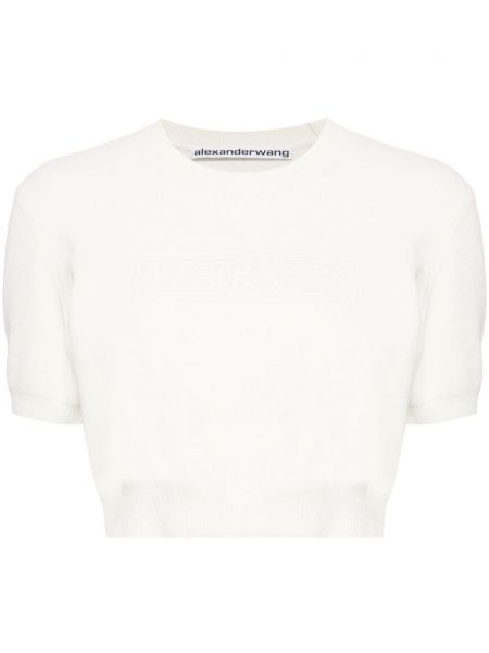 Crop top Alexander Wang hvid