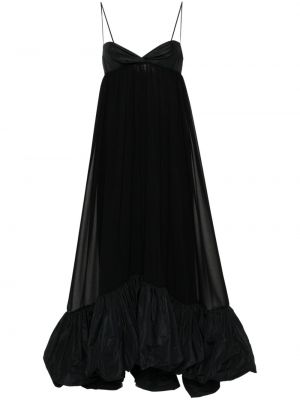 Sukienka długa szyfonowa Pinko czarna
