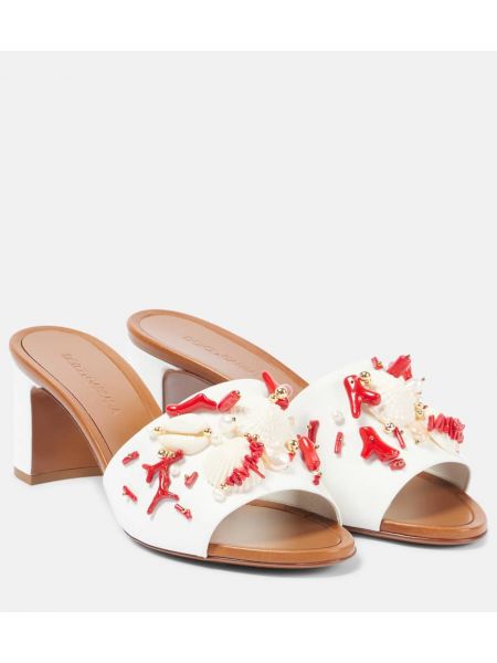 Lær mules Dolce&gabbana hvit