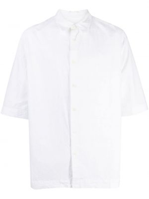 Памучна риза с копчета Casey Casey бяло