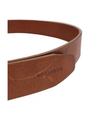 Cinturón de cuero Dsquared2 marrón