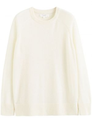 Džemper od kašmira s okruglim izrezom Chinti & Parker bijela