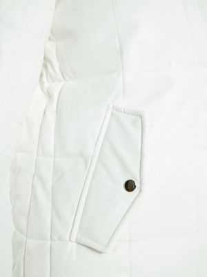 Vlnená prechodná bunda Usha biela