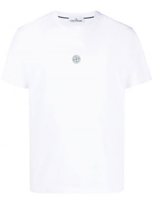 T-krekls ar apdruku Stone Island balts