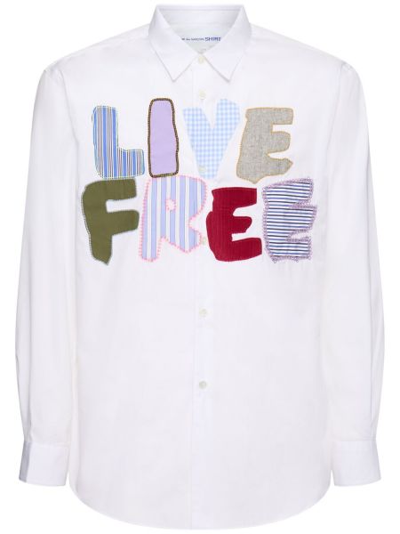 Skjorta i bomull Comme Des Garcons Shirt vit