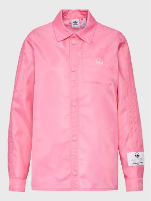 Relaxed риза Adidas розово