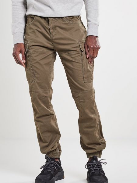 Spodnie cargo Schott khaki