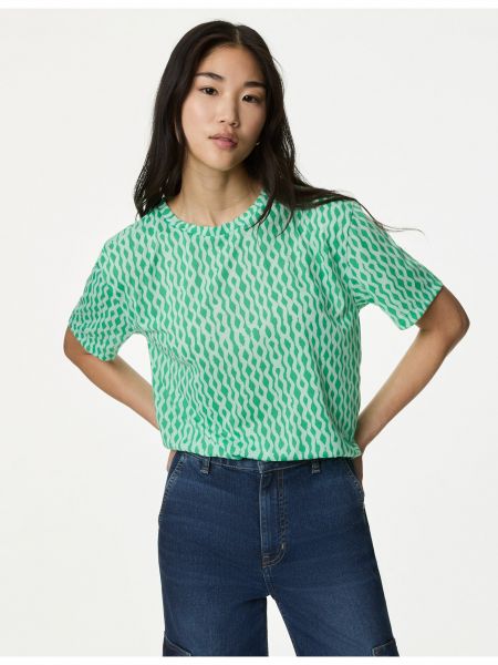 Tričko Marks & Spencer zelená