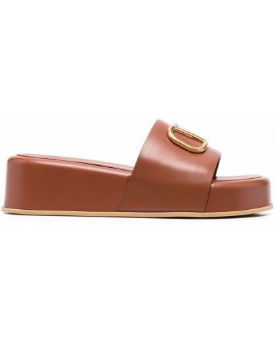 Plattform flip-flops Valentino Garavani brun