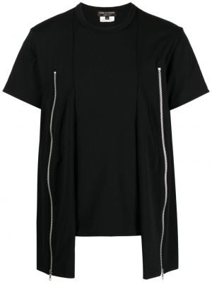 T-krekls ar rāvējslēdzēju Comme Des Garçons Homme Plus melns
