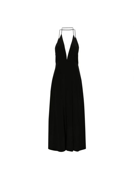 Czarna sukienka długa Toteme