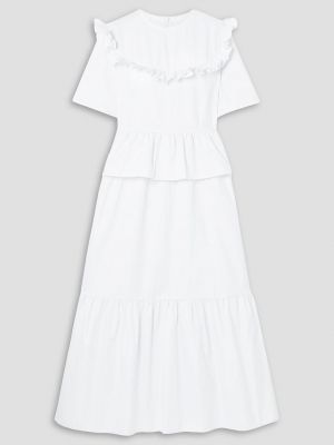 Длинное платье с рюшами àcheval Pampa белое