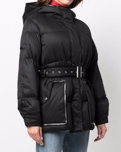 Péřový kabát s kapucí Max & Moi černý