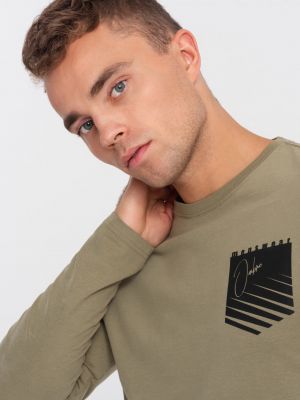 Tričko Ombre Clothing khaki