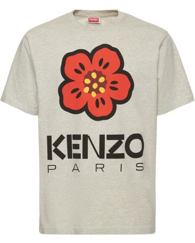 Camiseta de tela jersey Kenzo Paris gris
