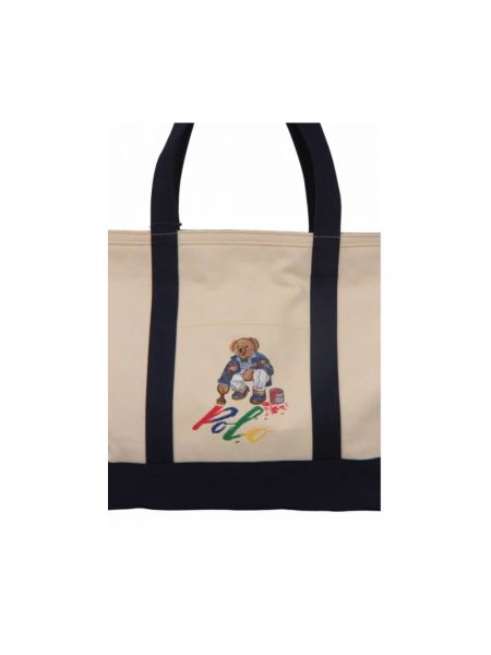 Shopper handtasche mit taschen Polo Ralph Lauren beige