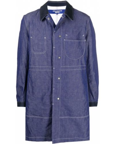 Paltas su kišenėmis Junya Watanabe Man mėlyna