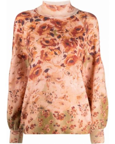 Jersey de flores con estampado de tela jersey Alberta Ferretti
