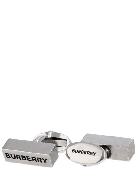 Gemelos Burberry plateado