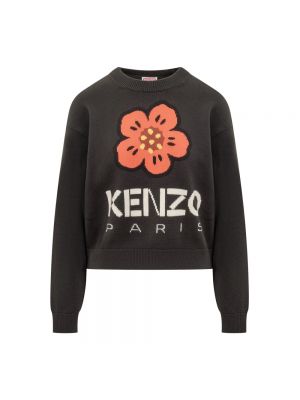 Dzianinowy sweter Kenzo czarny