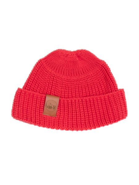Плетена памучна шапка Kabak червено
