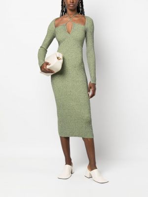 Midi šaty Jonathan Simkhai zelené