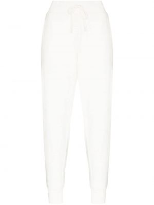 Копринени спортни панталони бродирани slim Polo Ralph Lauren бяло