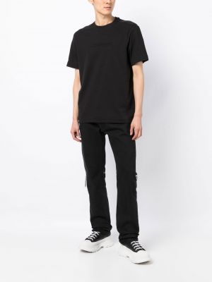 T-krekls ar izšuvumiem Calvin Klein melns